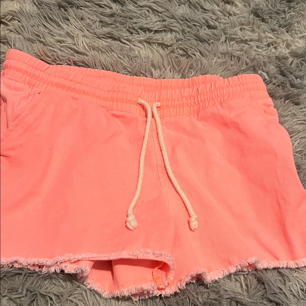 No Boundaries Women's Neon Pink Athletic Shorts